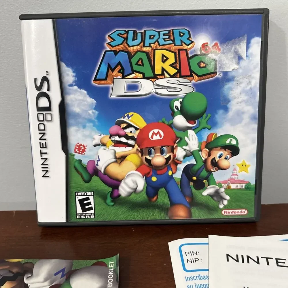 Super Mario 64 DS (Nintendo DS, 2004) Complete With Manual
